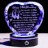 Crystal Heart Keepsake Gift for wife & husband